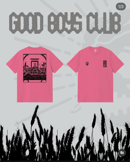 Good boys club pink “таємна вечеря” Tshirt