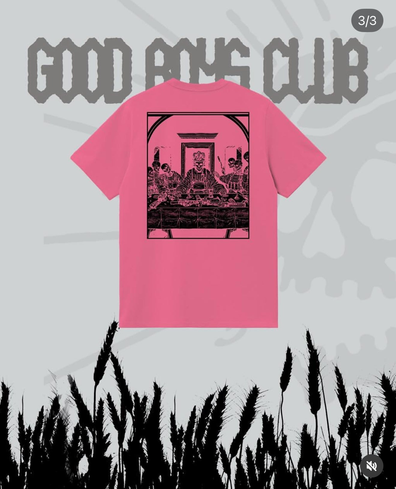 Good boys club pink “таємна вечеря” Tshirt