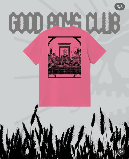 Good boys club pink “таємна вечеря” Tshirt