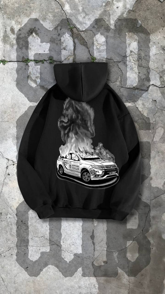 Police in fire - Outlander