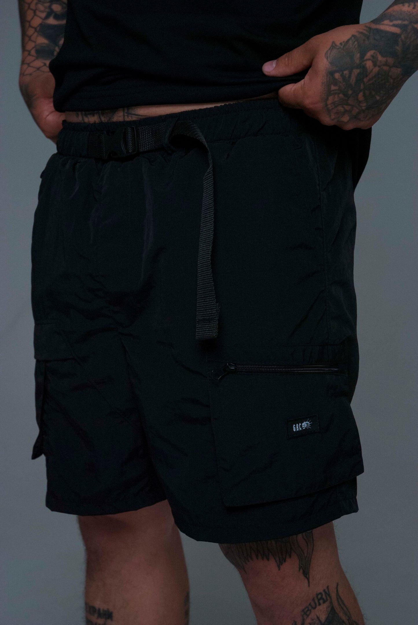 GBC Gen-1 Utility Nylon Shorts BLACK