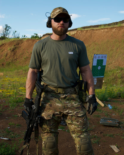 BASE T-SHIRT DROP - SAxGBC олива