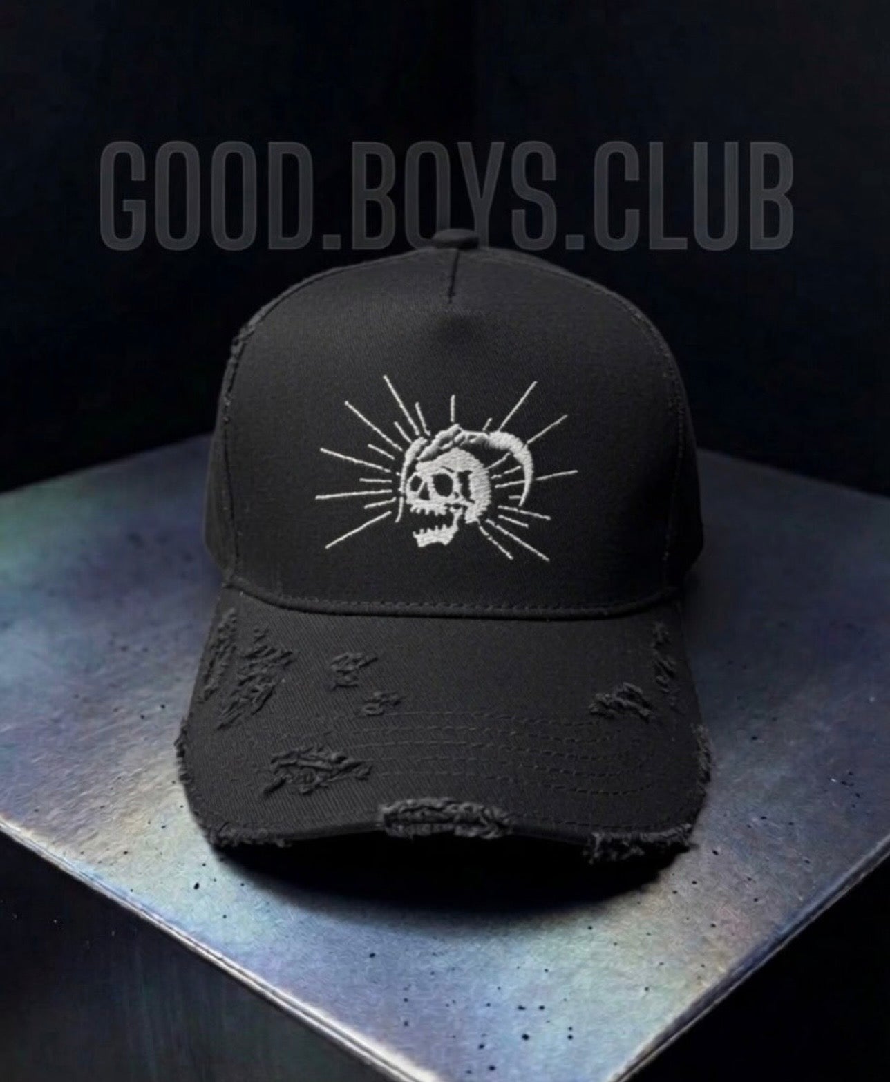 Good Boys Club Distressed cap black
