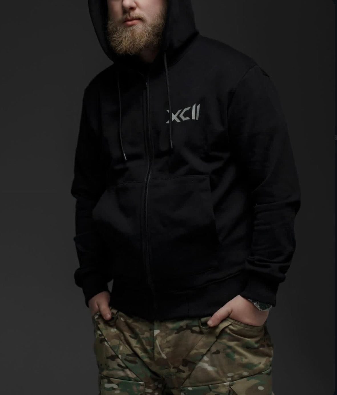Чоловіче XCII black Zip hoodie