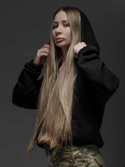 Жіноче XCII black Zip hoodie