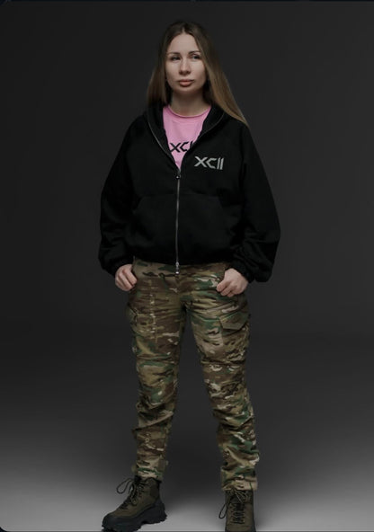 Жіноче XCII black Zip hoodie