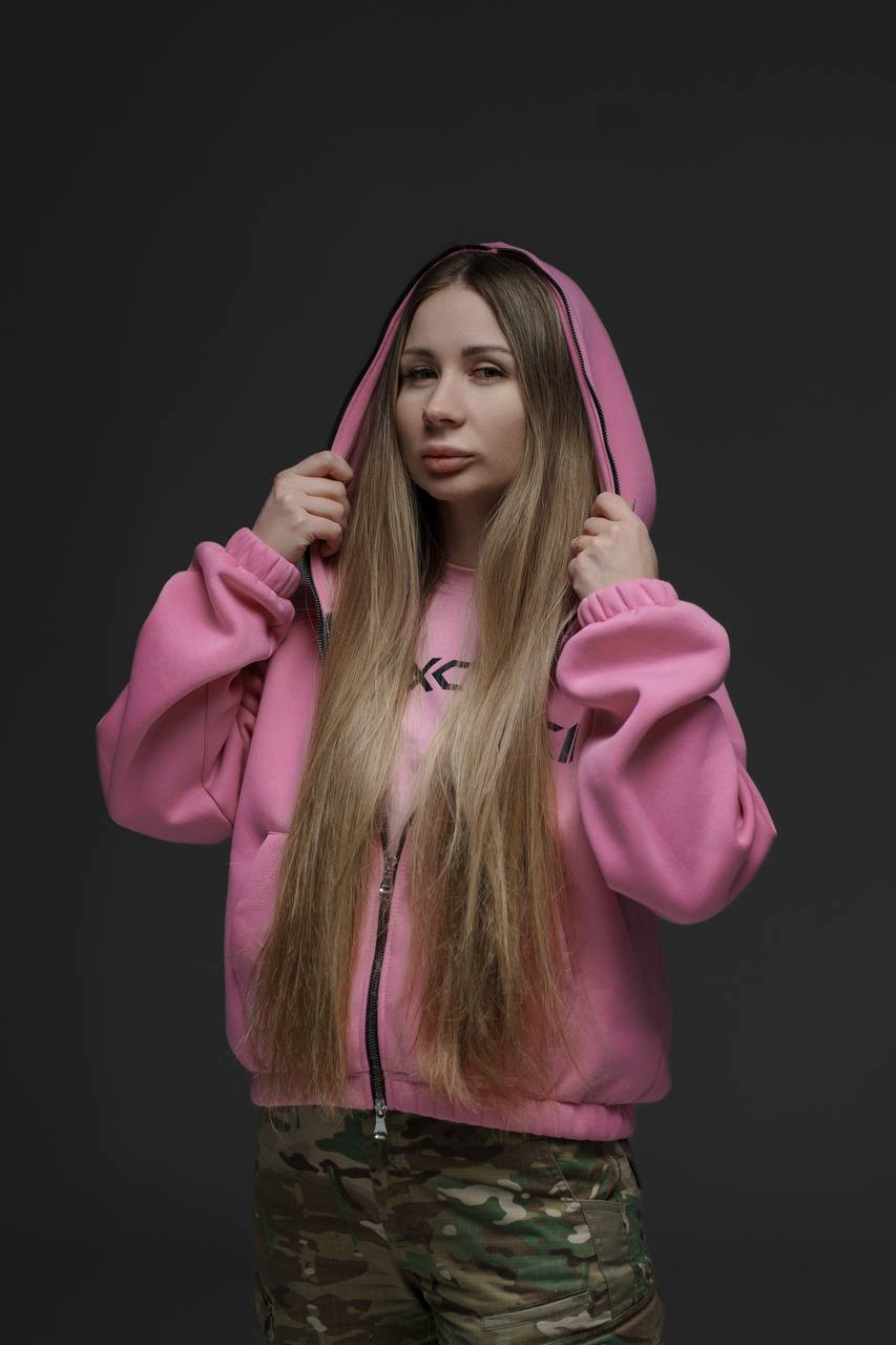 Жіноче XCII pink Zip hoodie