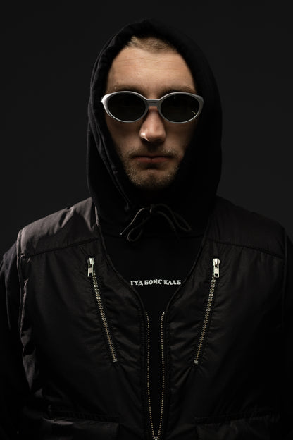 Жилетка SHADOW LINE nylon puffer vest BLACK