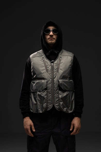 Жилетка SHADOW LINE nylon puffer vest GRAY