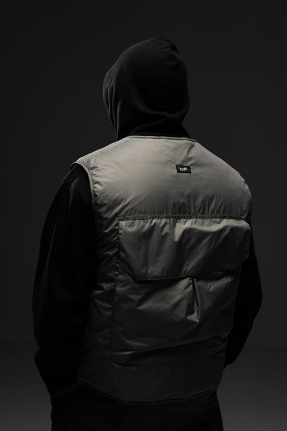 Жилетка SHADOW LINE nylon puffer vest GRAY