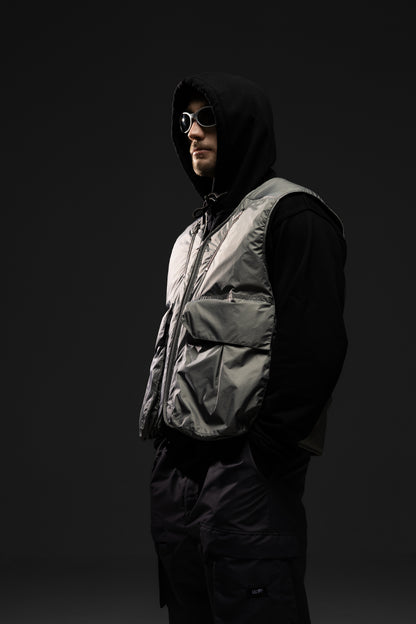 Жилетка SHADOW LINE nylon puffer vest GRAY