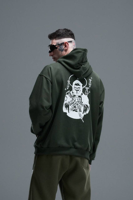 B47  Good boys club “Віра в удачу” khaki hoodie
