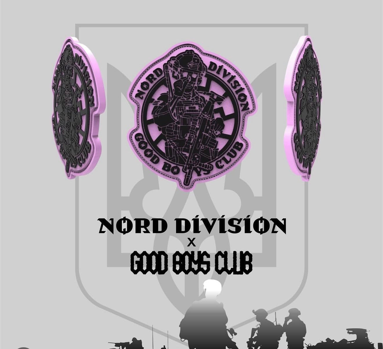 Патч “Nord Division x Good Boys Club” рожевий