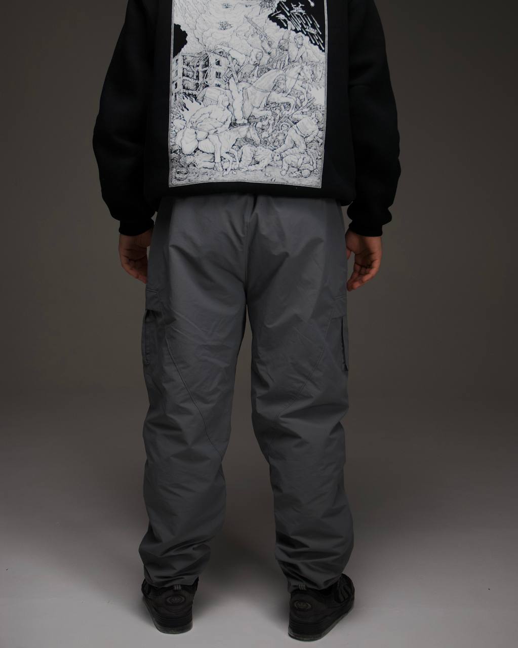 GBC nylon pants D8 колір: сірий